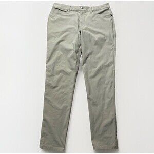 Lululemon ABC Khaki Pants Mens 34x31 Beige Slim Fit Warpstreme LM5552S